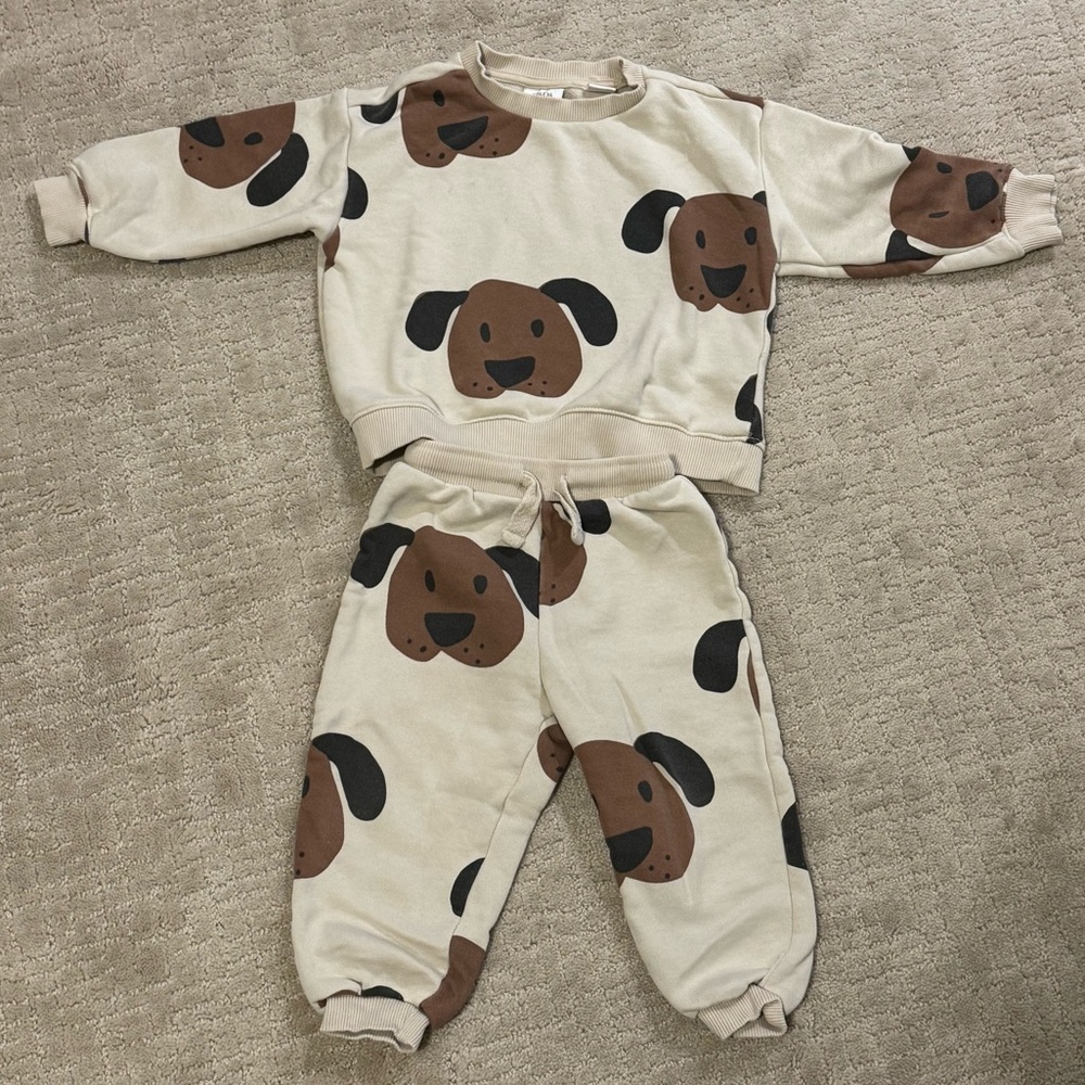 Zara Toddler Dog Puppy Matching Set 18-24